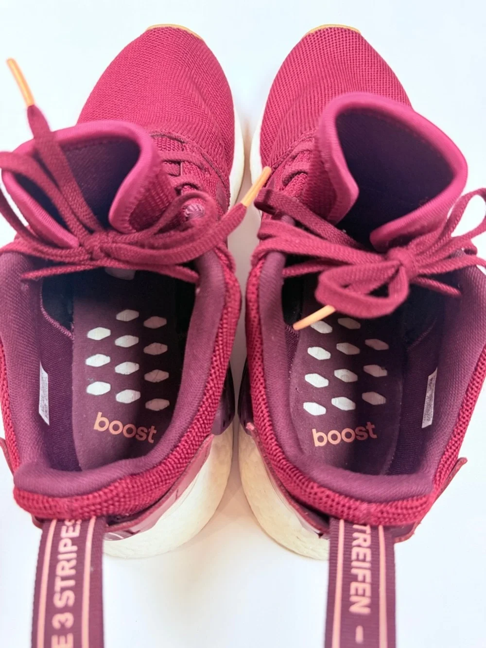 Adidas Mens 10 NMD_R1 Collegiate Burgundy‎ Maroon Gum Sole B37647 Streetwear